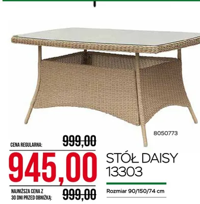 Stół Daisy 13303 90/150/74cm promocja w Abra Meble