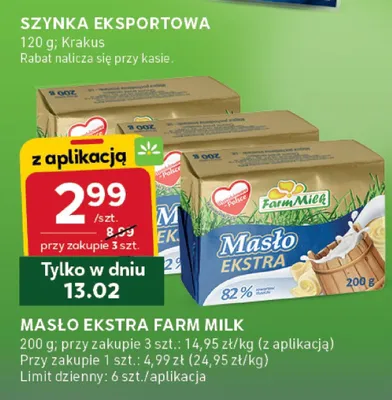 Masło ekstra promocja w Stokrotka