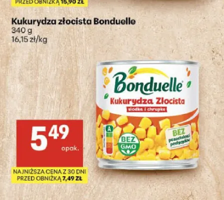 Kukurydza złocista Bonduelle promocja w Delikatesy Centrum