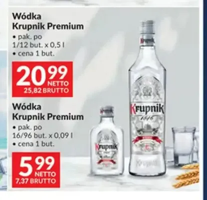 Wódka Krupnik Premium promocja w Makro