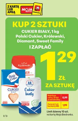 Cukier biały Polski Cukier promocja w Biedronka