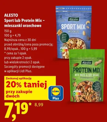 Mieszanki orzechowe Alesto promocja w Lidl