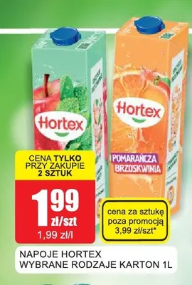 Napoje Hortex promocja w Bingo