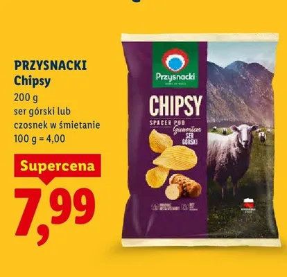 Chipsy ser górski Przysnacki promocja
