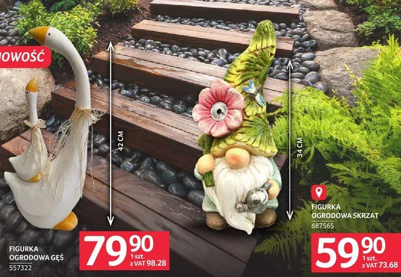 Figurka ogrodowa gęś 557322 promocja w Selgros