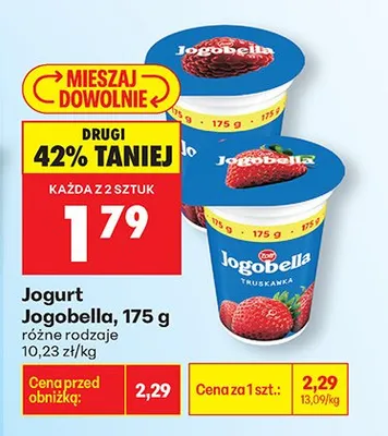 Jogurt różne rodzaje promocja w Biedronka