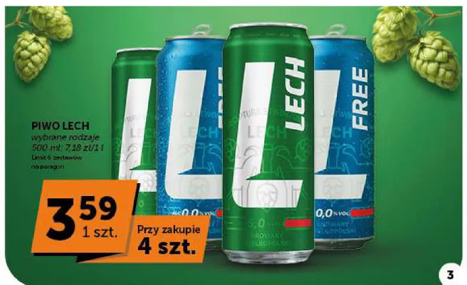 Piwo Lech promocja w Groszek