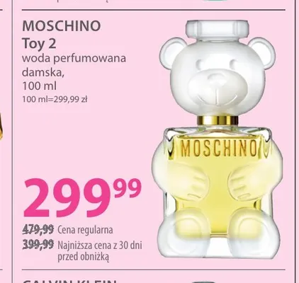 Woda perfumowana damska Toy 2 Moschino promocja w Hebe