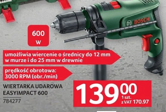 Wiertarka udarowa Bosch EasyImpact 600 promocja w Selgros