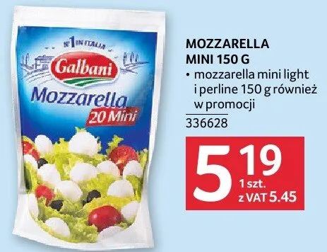 Mozzarella mini promocja w Selgros