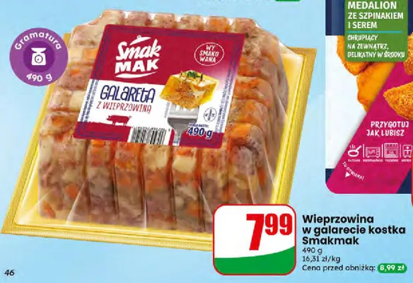 Wieprzowina w galarecie kostka promocja w Dino