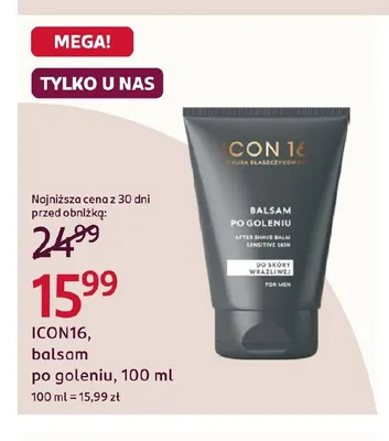 Balsam po goleniu ICON16 promocja w Rossmann