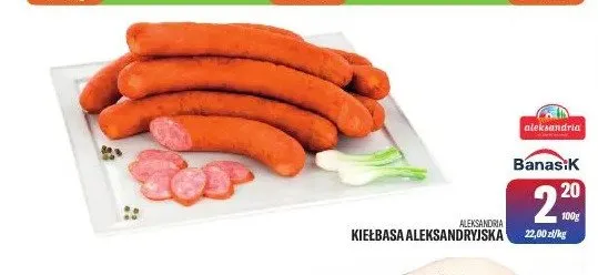 Kiełbasa Aleksandryjska Aleksandria promocja w Tomi Markt
