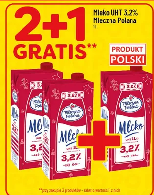 Mleko UHT 3,2% promocja w POLOmarket