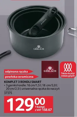 Komplet 3 rondli Gerlach Smart promocja w Selgros