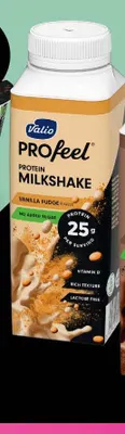 Milkshake proteinowy PROfeel Vanilla Fudge Valio promocja w Carrefour