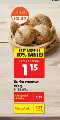 Bułka razowa promocja w Biedronka