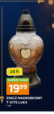 Znicz nagrobkowy Luks T-577S promocja w Stokrotka