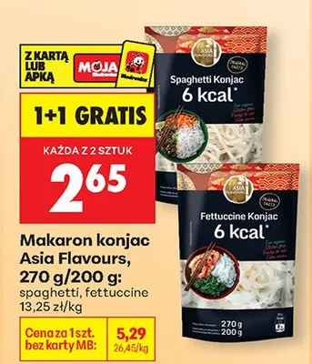 Makaron konjac spaghetti promocja w Biedronka