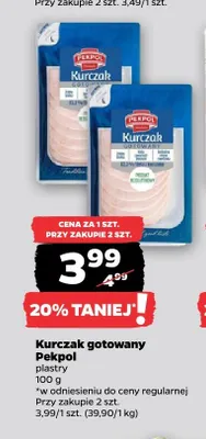 Kurczak gotowany Pekpol plastry promocja w Netto