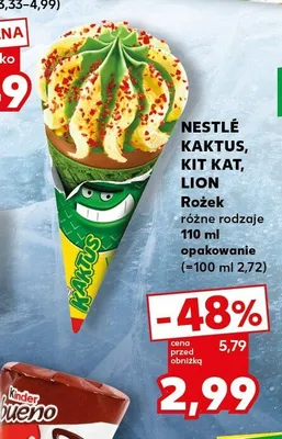 Lody rożek Kit Kat promocja w Kaufland
