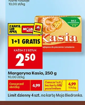 Margaryna Kasia promocja w Biedronka