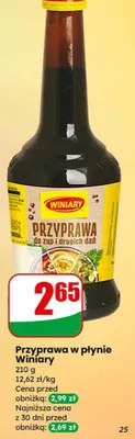 Przyprawa w płynie do zup i drugich dań promocja w Dino