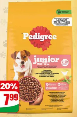 Sucha karma dla psa Pedigree Junior promocja w Dino