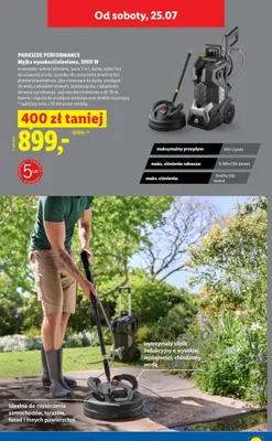 Myjka wysokociśnieniowa Parkside Performance 3000W promocja w Lidl