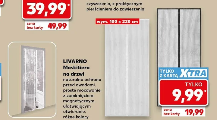 Moskitiera na drzwi Livarno promocja w Kaufland