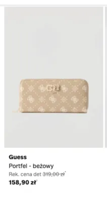 Portfel Guess beżowy promocja w Lounge by Zalando