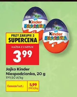 Jajko Kinder Niespodzianka promocja w Biedronka