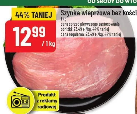 Szynka wieprzowa bez kości promocja w POLOmarket