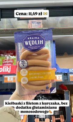 Kiełbaski z filetem z kurczaka promocja w Biedronka