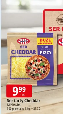 Ser tarty Cheddar Mlekovita promocja w Leclerc