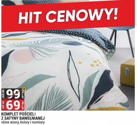 Komplet pościeli z satyny bawełnianej promocja w Merkury Market