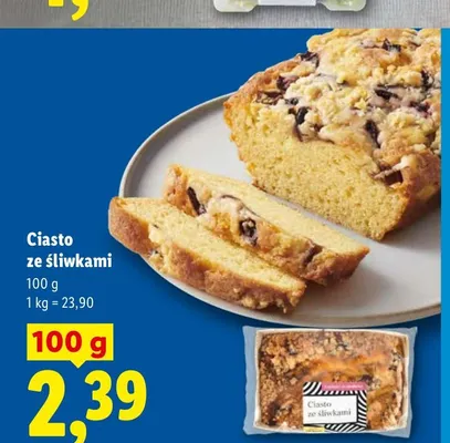 Ciasto ze śliwkami promocja w Lidl