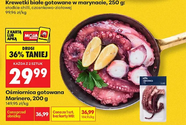 Ośmiornica gotowana Marinero promocja w Biedronka