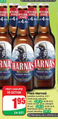 Piwo Harnaś promocja w Dino