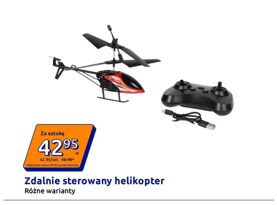 Zdalnie sterowany helikopter promocja w Action