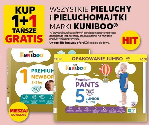 Pieluchy i pieluchomajtki różne rodzaje promocja w Kaufland