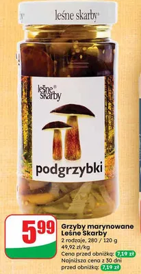 Grzyby marynowane podgrzybki promocja w Dino