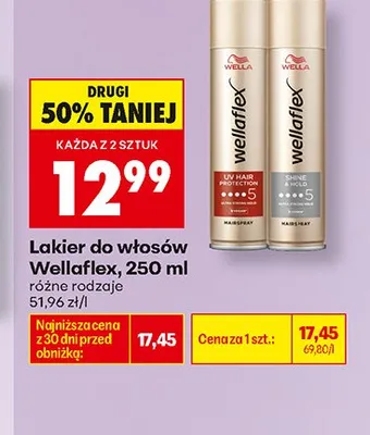 Lakier do włosów Wellaflex UV Hair Protection promocja w Biedronka