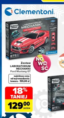 Zestaw Laboratorium Mechaniki Ford Mustang GT Clementoni promocja w Carrefour