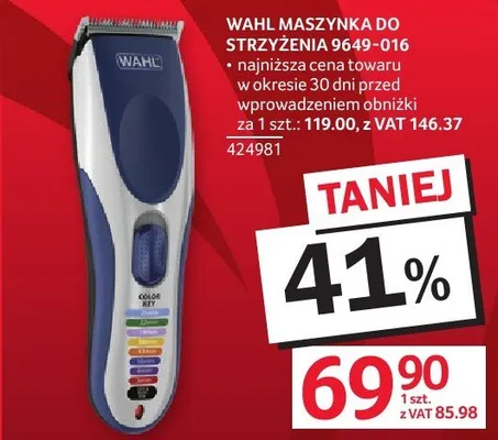 Maszynka do strzyżenia WAHL 9649-016 promocja w Selgros