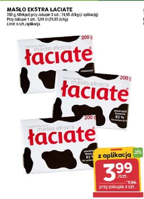 Masło ekstra promocja w Stokrotka