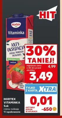 Sok Hortex Vitaminka promocja w Kaufland