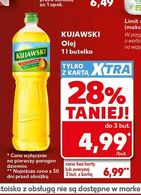 Olej Kujawski z pierwszego tłoczenia promocja w Kaufland