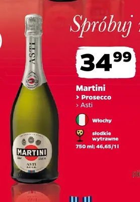 Wino musujące Martini Asti promocja w Netto