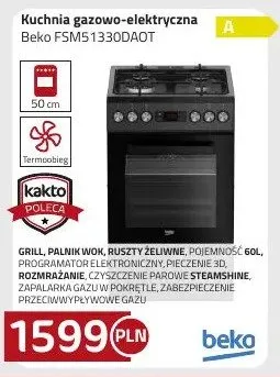 Kuchnia gazowo-elektryczna promocja w kakto.pl